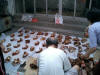 Sharing the offerings after the Tin Hau birthday ceremony